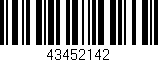 Código de barras (EAN, GTIN, SKU, ISBN): '43452142'