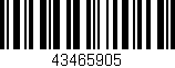 Código de barras (EAN, GTIN, SKU, ISBN): '43465905'