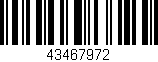 Código de barras (EAN, GTIN, SKU, ISBN): '43467972'