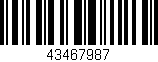 Código de barras (EAN, GTIN, SKU, ISBN): '43467987'