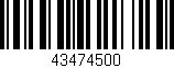 Código de barras (EAN, GTIN, SKU, ISBN): '43474500'