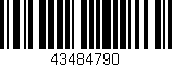 Código de barras (EAN, GTIN, SKU, ISBN): '43484790'
