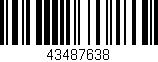 Código de barras (EAN, GTIN, SKU, ISBN): '43487638'