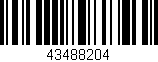 Código de barras (EAN, GTIN, SKU, ISBN): '43488204'