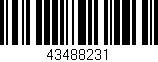 Código de barras (EAN, GTIN, SKU, ISBN): '43488231'