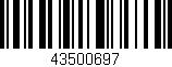 Código de barras (EAN, GTIN, SKU, ISBN): '43500697'