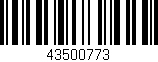 Código de barras (EAN, GTIN, SKU, ISBN): '43500773'