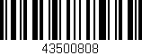 Código de barras (EAN, GTIN, SKU, ISBN): '43500808'