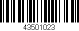 Código de barras (EAN, GTIN, SKU, ISBN): '43501023'
