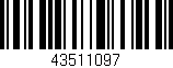Código de barras (EAN, GTIN, SKU, ISBN): '43511097'