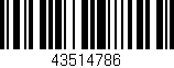 Código de barras (EAN, GTIN, SKU, ISBN): '43514786'