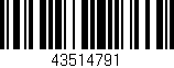 Código de barras (EAN, GTIN, SKU, ISBN): '43514791'