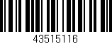 Código de barras (EAN, GTIN, SKU, ISBN): '43515116'