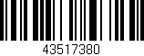 Código de barras (EAN, GTIN, SKU, ISBN): '43517380'