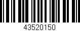 Código de barras (EAN, GTIN, SKU, ISBN): '43520150'