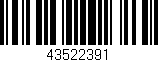Código de barras (EAN, GTIN, SKU, ISBN): '43522391'