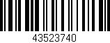 Código de barras (EAN, GTIN, SKU, ISBN): '43523740'