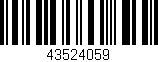 Código de barras (EAN, GTIN, SKU, ISBN): '43524059'