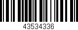 Código de barras (EAN, GTIN, SKU, ISBN): '43534336'