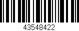 Código de barras (EAN, GTIN, SKU, ISBN): '43548422'