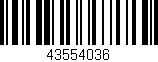 Código de barras (EAN, GTIN, SKU, ISBN): '43554036'