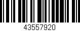 Código de barras (EAN, GTIN, SKU, ISBN): '43557920'