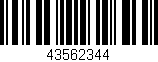 Código de barras (EAN, GTIN, SKU, ISBN): '43562344'
