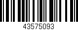 Código de barras (EAN, GTIN, SKU, ISBN): '43575093'