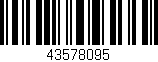 Código de barras (EAN, GTIN, SKU, ISBN): '43578095'