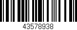 Código de barras (EAN, GTIN, SKU, ISBN): '43578938'