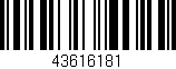 Código de barras (EAN, GTIN, SKU, ISBN): '43616181'
