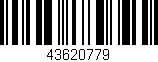 Código de barras (EAN, GTIN, SKU, ISBN): '43620779'