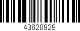 Código de barras (EAN, GTIN, SKU, ISBN): '43620929'