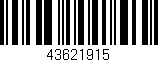 Código de barras (EAN, GTIN, SKU, ISBN): '43621915'