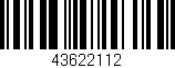 Código de barras (EAN, GTIN, SKU, ISBN): '43622112'