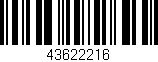Código de barras (EAN, GTIN, SKU, ISBN): '43622216'