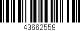 Código de barras (EAN, GTIN, SKU, ISBN): '43662559'