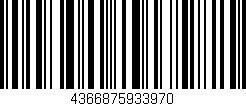 Código de barras (EAN, GTIN, SKU, ISBN): '4366875933970'