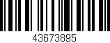 Código de barras (EAN, GTIN, SKU, ISBN): '43673895'
