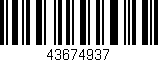 Código de barras (EAN, GTIN, SKU, ISBN): '43674937'