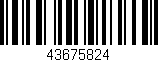Código de barras (EAN, GTIN, SKU, ISBN): '43675824'