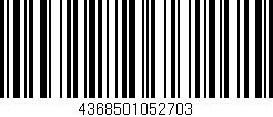 Código de barras (EAN, GTIN, SKU, ISBN): '4368501052703'