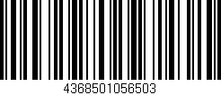 Código de barras (EAN, GTIN, SKU, ISBN): '4368501056503'