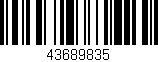 Código de barras (EAN, GTIN, SKU, ISBN): '43689835'