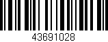 Código de barras (EAN, GTIN, SKU, ISBN): '43691028'