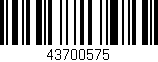 Código de barras (EAN, GTIN, SKU, ISBN): '43700575'