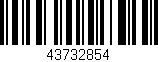 Código de barras (EAN, GTIN, SKU, ISBN): '43732854'