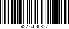 Código de barras (EAN, GTIN, SKU, ISBN): '43774030637'