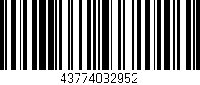 Código de barras (EAN, GTIN, SKU, ISBN): '43774032952'