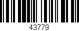 Código de barras (EAN, GTIN, SKU, ISBN): '43779'